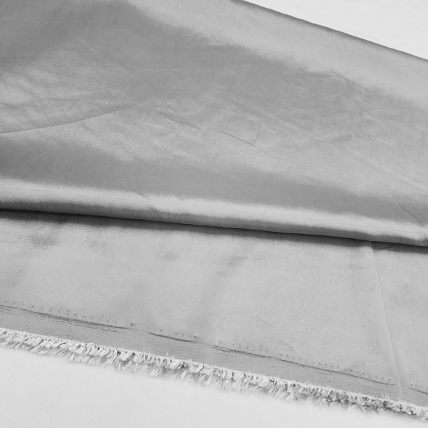SILVER Solid Taffeta Fabric/60"Wide Plain Taffeta Fabric By the Yard STYLE 292