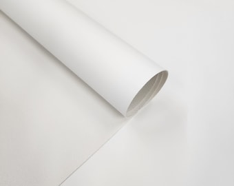 WHITE Marine Vinyl Fabric Sold By The Yard Vinyl Fabric Faux Leather Pleather Upholstery 54" Wide For Embroidery ITH Crafts - STYLE 154
