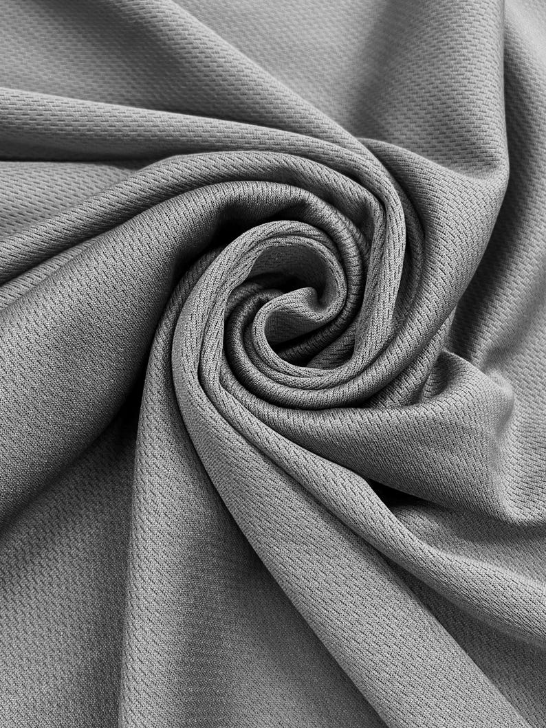 Dimple Sports Mesh Knit Fabric by the Yard & Bolt, Dimple Mesh Jersey Fabric Ideal for Uniforms, Active Tops, 33 Colors Available STYLE 326 image 3
