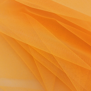 Dark Mango Italian Tulle Fabric - Luxury Fine Netting Tulle Fabric by the yard for Bridal, Veils, Tutu, Gown, Costume, Garments, STYLE 127