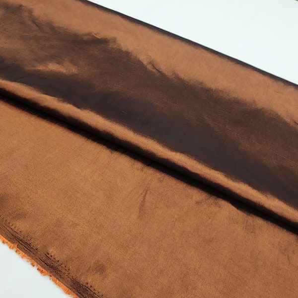 Bronze Copper Solid Taffeta Fabric/ Plain 60"Wide Taffeta Fabric By the Yard - STYLE 292