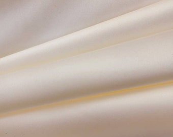 IVORY Silk Minimal Stretch Bridal Satin Fabric By The Yard For Gown - Wedding - Bridesmaid - Prom - Party Dress - Groom - DIY - STYLE 110