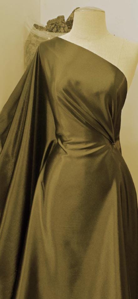 slim fit dress slacks Dalia Crystal-Embroidered Cape Crepe Dress Black-Gold – Rhea Costa