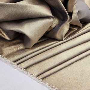 Black Platinum Luxury Mikado Satin Fabric by the yard, Bridal, Wedding Dress, Thick, Shiny Fabric, Mikado Silk - Two tone - Style 277