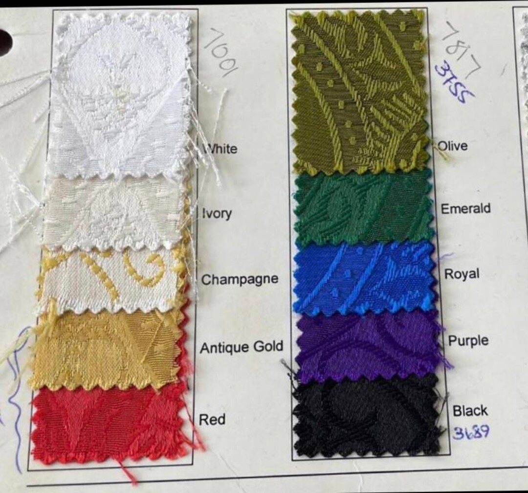 Liturgical Cross Brocade Fabric by the Yard Religious Jacquard Vestment