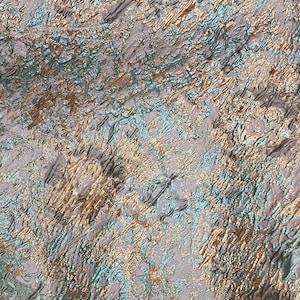 Sage Green Gold Brocade Fabric Metallic Crinkle Jacquard for Dress Floral Pattern Fabric for Costume Gowns Couture Fabric by the Yard - 033