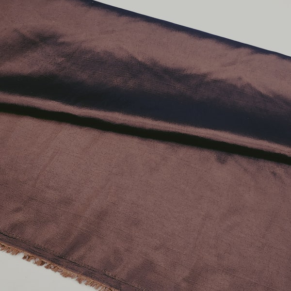 BROWN Solid Taffeta Fabric/Plain 60"Wide Taffeta Fabric By the Yard - STYLE 292