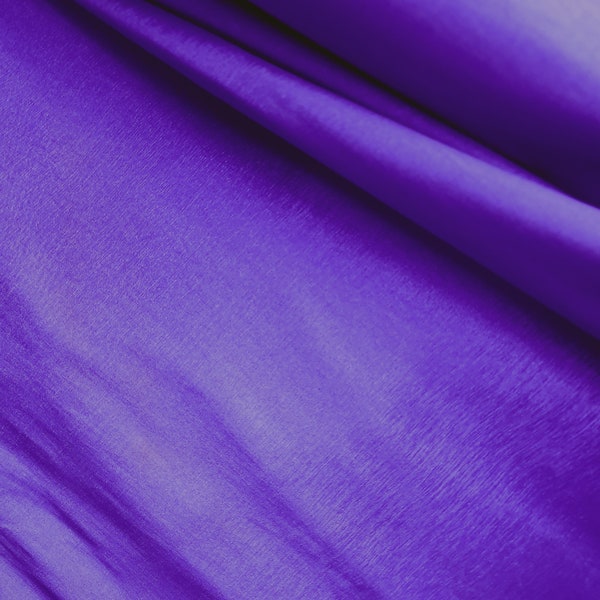 Purple Stretch Solid Plain Taffeta Fabric by the yard for Gowns, Bridal Wear, Home Decor, Lining, Clothes, Costumes, Crafts - STYLE 015