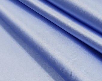 Perry Blue Smooth Bridal Satin by the Yard Dull Bridal Matte Satin for Gowns Satin Peau De Soie Duchess Satin Non Shinny Satin - STYLE 144