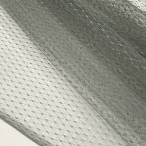 Grauer Swiss Dot Veiling Point als Meterware, kleiner 60" breiter gepunkteter Fichu-Schal aus Polyester, klassisches Damenaccessoire, Kleider, Umhänge – STIL 103