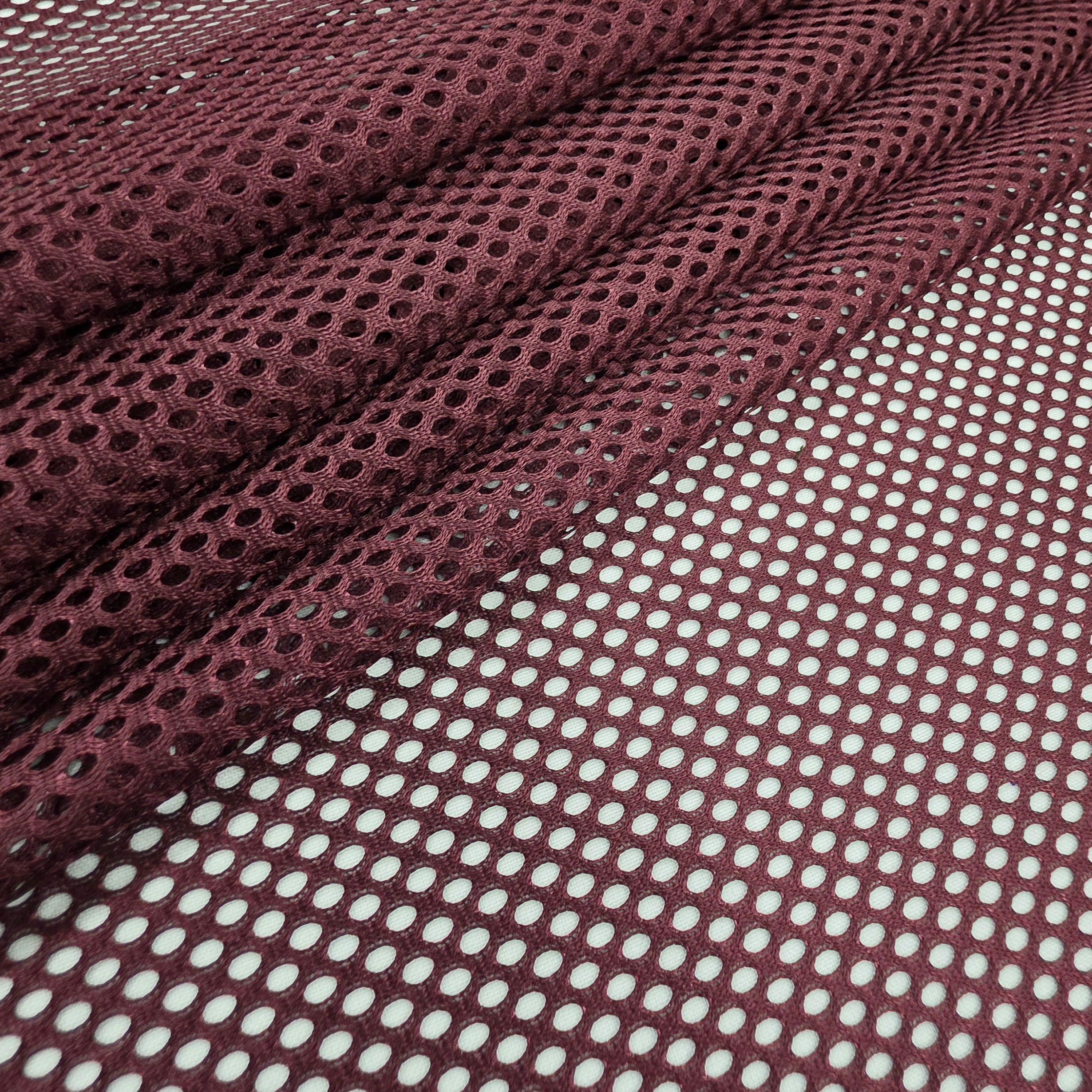 Burgunderroter Polyester King Mesh Strickstoff Meterware Sportbekleidung Basketball Fußball Volleyball Fußball/Lacrosse Trikotuniformen DIY STYLE 090