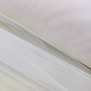 IVORY Italian Tulle Luxury Fine Netting Tulle Fabric by the yard for Skirts, Bridal & Veils, Gowns, Doll, Party Decor, Tutu, DIY- STYLE 127