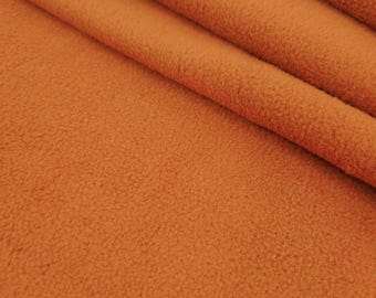 Orange Solid Poly Cotton Fleece Fabric by the yard and Bolt Polar Fleece Fabric Anti-Pill 58" Wide for Blankets Covers Crafts - STYLE 052