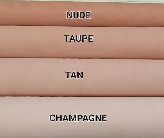Nude Taupe Tan Champagne Italian Tulle - Skin Colors - Luxury Fine