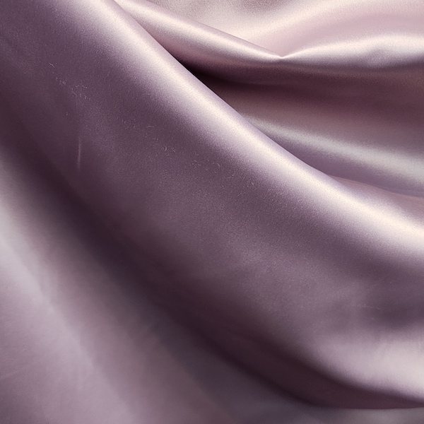 MAUVE Japanese Heavy Dull Matte Bridal Satin Fabric by the yard for Wedding, Gowns, Skirts, Decor, Events, Garments - STYLE 144