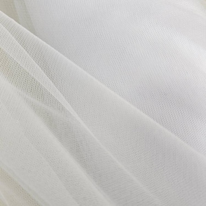 WHITE Italian Tulle Luxury Fine Netting Tulle Fabric by the yard for Skirts, Bridal & Veils, Gowns, Doll, Party Decor, Tutu - STYLE 127