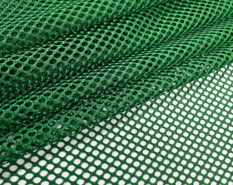 Emerald Green Polyester King Mesh Knit Fabric by the Yard Sportswear Basketball Football Volleyball Soccer/Lacrosse Jersey uniform STYLE 090