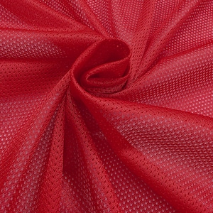 Red Polyester Micro Mesh Jersey Sports Mesh Knit Fabric by the Yard Athletic Mesh Knit 100% for Apparel Crafts Decor Jersey 60&quot; STYLE 022