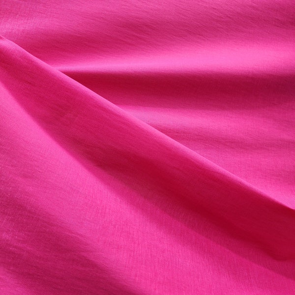 FUCHSIA Stretch Solid Plain Taffeta Fabric by the yard for Gowns, Bridal Wear, Home Decor, Lining, Clothes, Costumes, Prom, DIY - STYLE 015