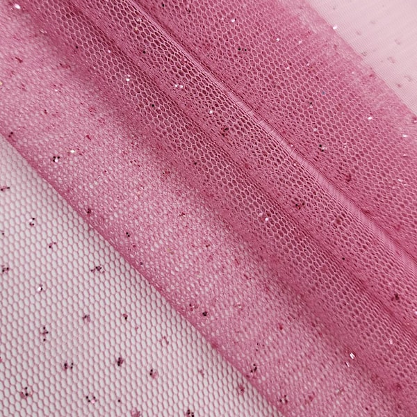 Pink Stretch Net Fabric Etsy