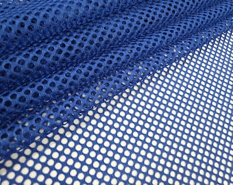 Royal Blue Polyester King Mesh Knit Fabric by the Yard Sportswear Basketball Football Volleyball Soccer/Lacrosse Jersey uniform STYLE 090