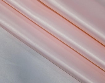 Light Blush Smooth Bridal Satin Dull Satin for Dress Matte Satin for Gowns Satin Peau De Soie Duchess Satin Non Shinny Satin by the Yard 144