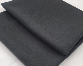 Charcoal Gray Polyester Gabardine Fabric by the Yard for Suits Overcoats Trousers Slacks Uniforms Vestment Clothing Decor 60" - STYLE 038