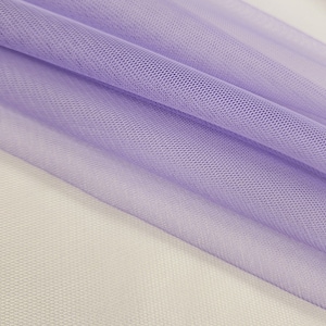 Lavender Lilac English Netting Fabric by the yard - Stretch Mesh Netting Tulle By The Yard - STYLE 100