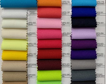 Polyester Gabardine Fabric by the Yard for Suits, Overcoats, Trousers, Slacks, Uniforms, Clothing, Napkins, 37 Colors Available - STYLE 038