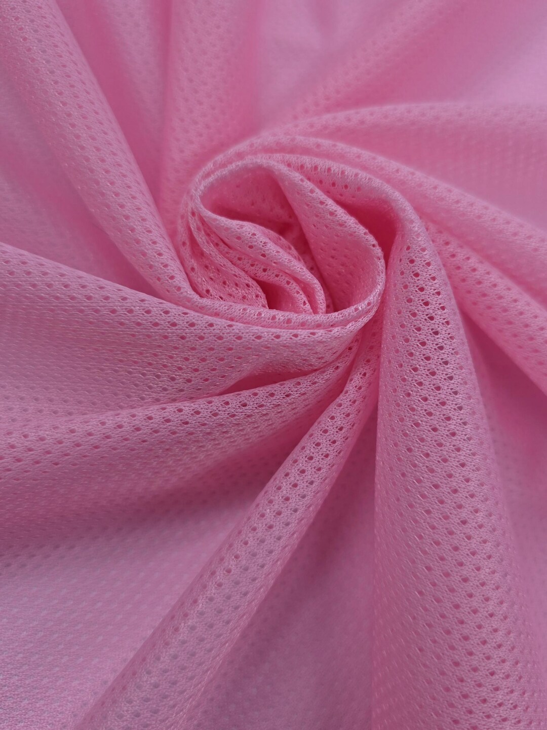 Pink Polyester Micro Mesh Jersey Sports Mesh Knit Fabric by the Yard ...