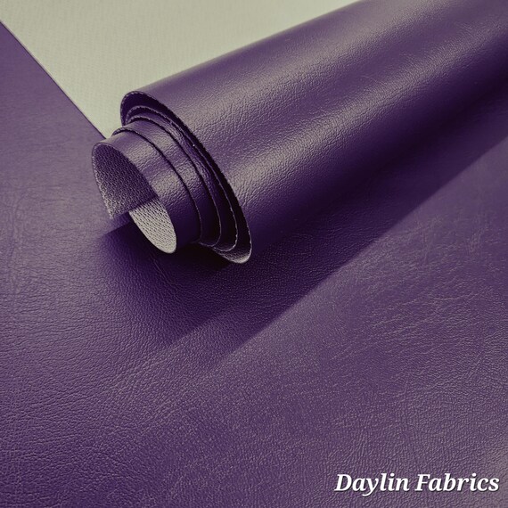 PURPLE Marine Vinyl Fabric Sold by the Yard Vinyl Fabric Faux