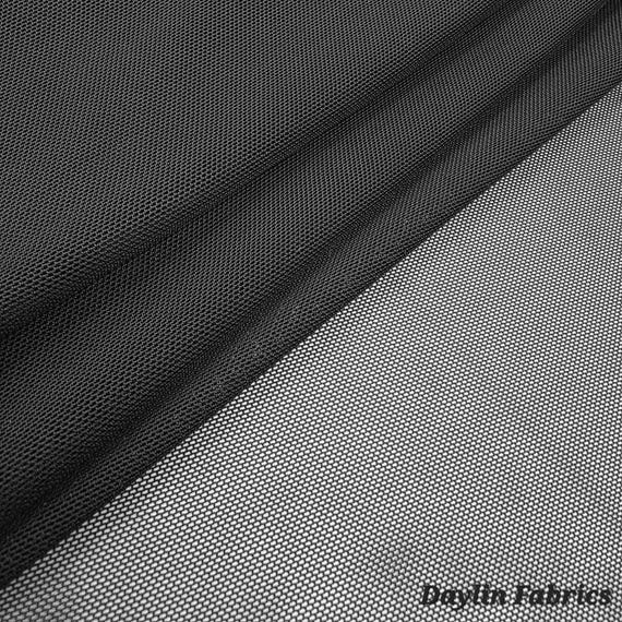 Charcoal Gray Power Mesh Nylon Spandex Fabric by the Yard Way