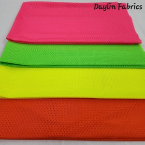 Athletic Sports Mesh Knit 100% Polyester Football Sports Mesh Fabric By The Yard for Apparel Crafts Costume Jersey 60&quot; Wide STYLE 028