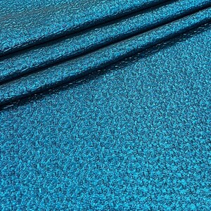 Black Teal Blue Crinkle Metallic Heavy Jacquard Brocade Fabric by the yard for Gowns Costume Decor Events Couture Capes Jackets - STYLE 273 imagen 4