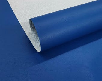 Royal Blue Marine Vinyl Fabric Sold By The Yard Vinyl Fabric Faux Leather Pleather Upholstery 54" Wide For Embroidery ITH Crafts - STYLE 154