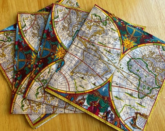 medios mixtos álbumes de recortes Artesanías 4 mapa del mundo individuales Servilletas Decoupage