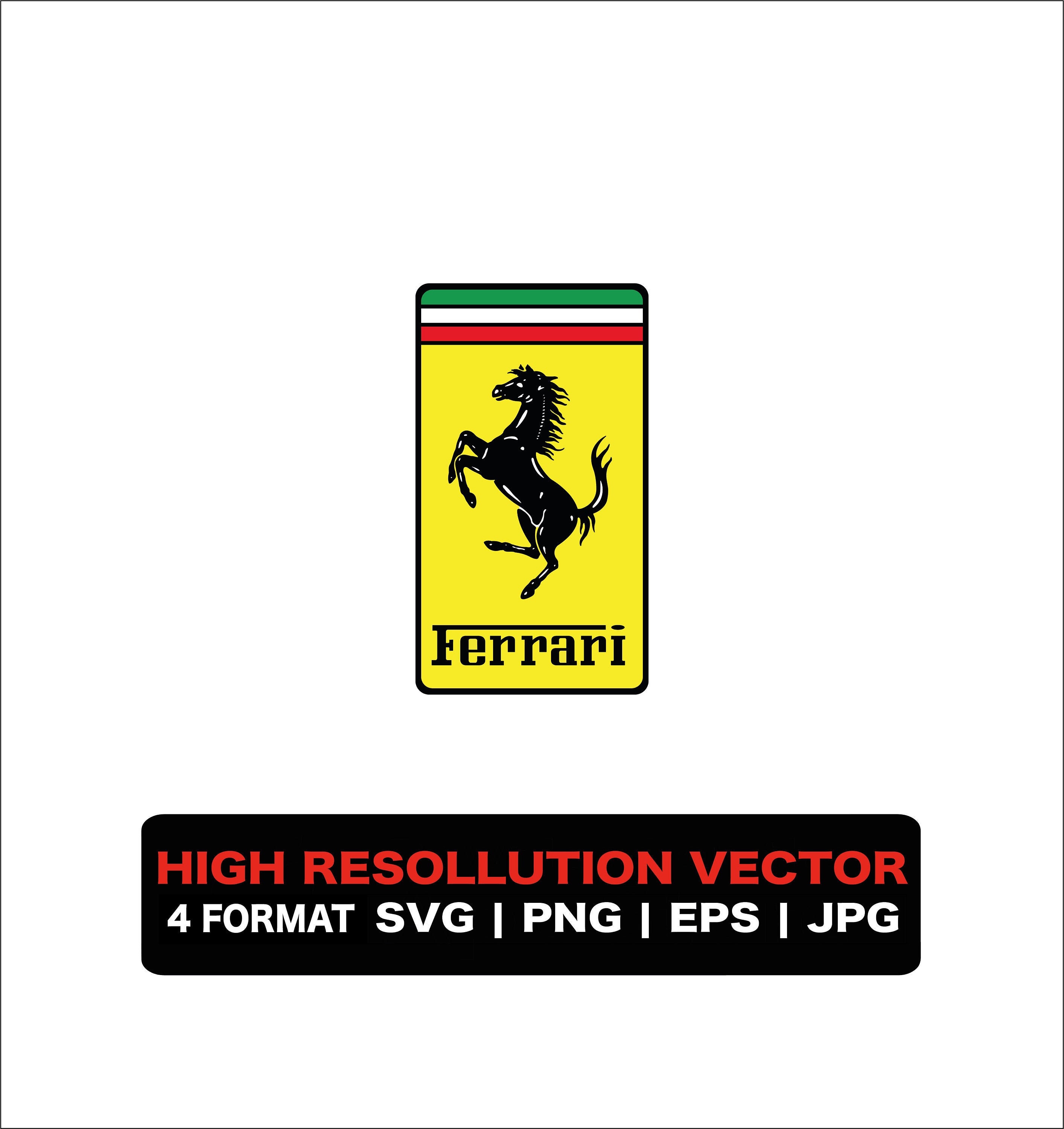 Ferrari Logo SVG EPS PNG Jpg Instant Download | Etsy