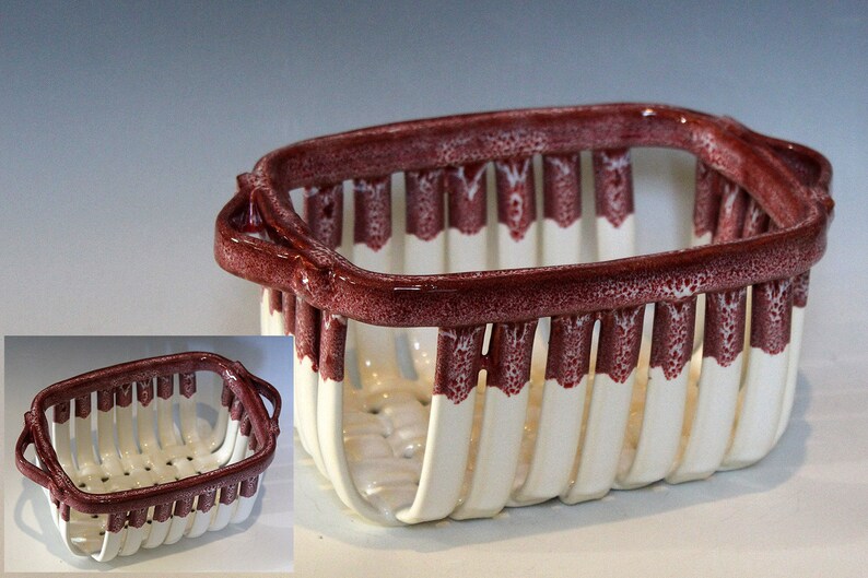 Stoneware Woven Basket