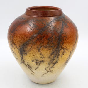 Jarrón de pelo de caballo Raku