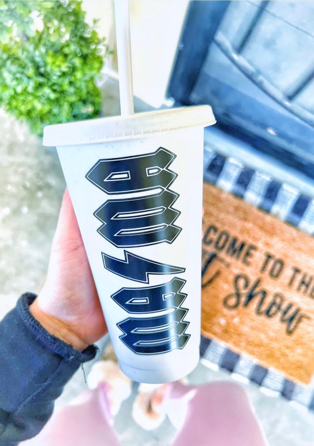 Mama AC/DC Inspired Cold Cup. Iced Coffee Cup. Cold Coffee. Energize ...