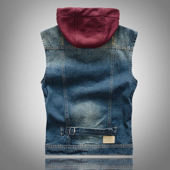 Buy Glito Solid Dark Blue Sleeveless Hoodie T-shirts For Men's Online at  Best Prices in India - JioMart.