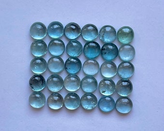 Natuurlijke Aqua kyaniet cabochon edelsteen voor het maken van sieraden ronde vorm 5 mm 30 stuks veel