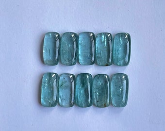 Natuurlijke Aqua kyaniet plaksteen cabochon edelsteen voor het maken van sieraden 10 stuks veel