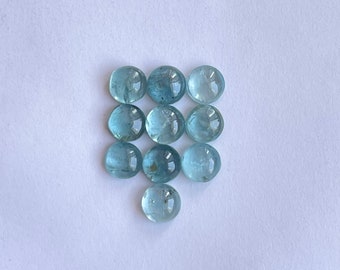 Natuurlijke Aqua kyaniet Cabochon edelsteen voor het maken van sieraden, ring, hanger, armband maken 10 stuks veel