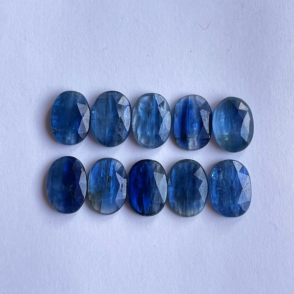 Natural Blue kyanite Faceted rosecut gemstone for Jewelry making 10pcs lot