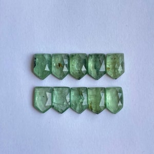 Natural mint green kyanite rosecut gemstone for Jewelry making 10pcs lot