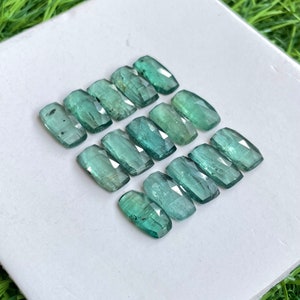 Top quality Natural green kyanite rosecut gemstone for Jewelry making 15pcs lot
