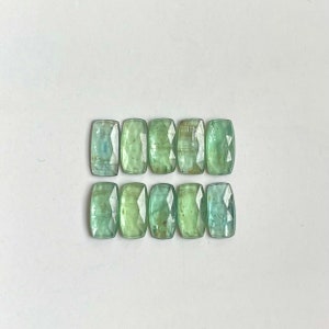 Top quality Natural green kyanite rosecut gemstone for Jewelry making 10pcs lot