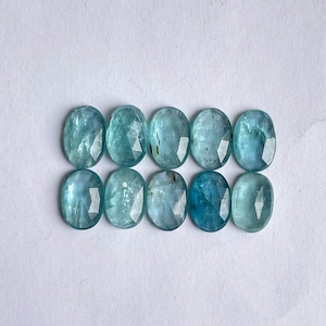 Natural icy kyanite rosecut gemstone for Jewelry making 10pcs lot