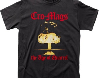 Cro-Mags Logo T Shirt Mens Licensed Rock N Roll Music Band Tee New Black